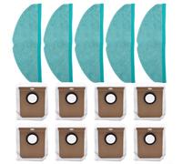 13PCS Microfiber Cloths Dust Bags Replacement Parts,Replacement Mop Cloth Rag Dust Bag For Conga 8090 Ultra / 9090 AI Robot Vacuum Cleaner Spare Parts
