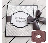 13pcs Nesting Frame Background Metal Die Cuts,Wedding Net Irregular Square Frame Cutting Dies Cut Stencils for DIY Scrapbooking Decorative Embossing Paper Leather Scrapbooking Card Making