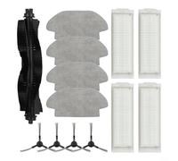 13PCS Robot Vacuum Accessories Set, Main Brush Side Brushes Filters Mop Cloths Set For KARCHER RCV 3 For Everybot 3I For Haier PROBOT DTX
