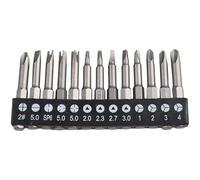 13Pcs Special-Shaped Screwdriver Bit Set, Chrome-Vanadium Steel 50mm 1/4 Inch Hex Shank for Appliance Toy Repair, PH2 SL Triangle Y U Shape