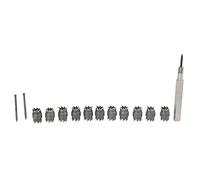 13Pcs Spot Weld Cutter Set, 3/8in Double Sided Weld Removal Tool for Electric Drill, Stainless Steel Spot Drill Kit with 10 Cutters and 2 Fitting Pins for Auto Body