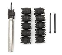 13Pcs Spot Weld Cutter Set, 3/8in Rotary Drill Bits Metal Hole Remover, Double - Sided Heat Resistant Steel Cutters with Guide Pins for Power Drill, for Auto Body Repair