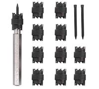13Pcs Spot Weld Cutter Set, 3/8in Spot Weld Remover Drill Bit with Replacement Blades, Double - Sided High - Speed Steel Cutting Tool for Thin Metal Sheets, Fits 1/4in