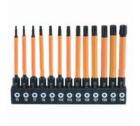 13PCS Star Bit Set, Alloy Steel T5-T40 Screwdriver Bits with 1/4 Inch Hex Shank, for Appliance and Toy Repairs