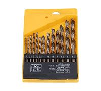 13Pcs Twist Drill Bits Heat Resistant Cobalt HSS Straight Shank 1.5mm-6.5mm with Storage Box
