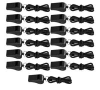 13Pcs Whistle, Black Plastic Whistles Sports, Referee Whistle with Whistle Lanyard, Whistle Emergency for Outdoor Survival Training, Team Sports Coaching and Classroom Management, Whistles, Whistles F