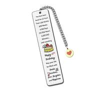 13th Birthday Bookmarkers Love Reminder Bookmark Sister Brother Bestie Friend Best Wishes Keepsake Teens Birthday Gift Teens Son Daughter May Your Life be Filled with Smiles Sunshine Love Happiness