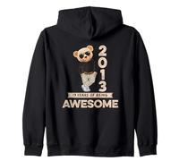 13th Birthday Boys Girls 2013 Awesome Thirteen Zip Hoodie