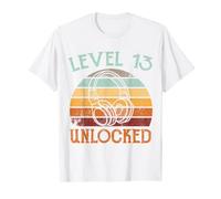 13th Birthday Boys Video Gamer Level 13 Unlocked T-Shirt