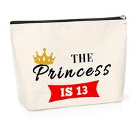 13th Birthday Gift for Daughter Cosmetic Bag Daughter Gift from Mum Dad 13 Year Old Gifts Daughter Birthday Gift 13th Gifts Makeup Bag Turning Thirteen Gift Ideas 13th Birthday Gift Travel Makeup Bag
