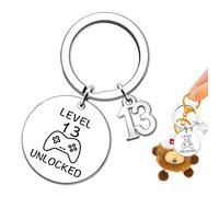 13th Birthday Gifts, Gaming Engraved Keepsake Keyring Birthday Gifts for 13th Boys Girls, Keepsake Presents from Family and Best Friends for Her Him Unique Birthday