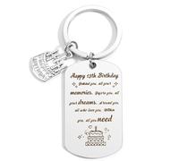13th Birthday Inspirational Keychain for Girls Boys - Well Done Gift for Teenage Daughter Son Grandchild Sister - Birthday Keyring for Christmas Anniversary Graduation