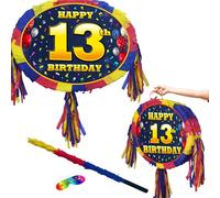 13th birthday pinata with stick - Thirteen party game - Big 18 inch