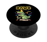 13th Birthday Rawr I'm 13 Dinosaur T Rex Dino Lover PopSockets Adhesive PopGrip