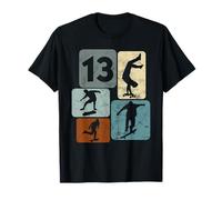 13th Birthday Skater Boy 13 Years Old Boys Skating T-Shirt
