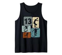 13th Birthday Skater Boy 13 Years Old Boys Skating Tank Top