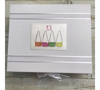 13TH Birthday. Special Occasion. Large Keepsake Box. NEON SATCHELS Design. Hand Finished by WHITE COTTON CARDS (NS13X)