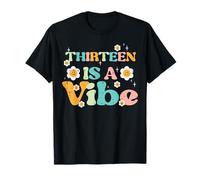 13th Birthday Thirteen is Vibe Retro 13 Bday Groovy Girls T-Shirt
