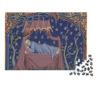 13th Century Monks Puzzle 38x26cm/1000pcs Erwachsene Gothic Painting Puzzle,Home Decor