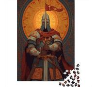 13th Century Warrior in Armor And Holding A Giant SwordJigsaw Puzzles 1000 Pieces for Adults Puzzle Educational Games