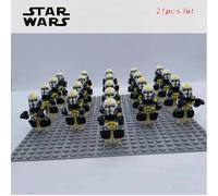 (13th Commander) 21PCS Star Wars Clone Trooper Corps Captain Commander Minifigures Fit Lego