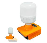 13W 1300LM LED Flood Work Light 6500K Adjustable Cordless Battery Lamp Compatible with Dewalt 20v Max Battery, 36 Hours Long-Lasting LED Light Bulb Battery Powered Emergency Camping Light Lantern