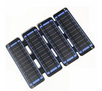 13W 5V Solar Charging Pack with Dual USB Output for Efficient Outdoor Power Solutions (Blue)