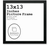 13x13 Inches Black Square Photo & Picture Frame Home Decor Poster Frame (13x13 Inches, Black)