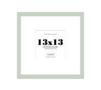 13X13" Mint Green Picture Frame - 13X13" Square Frame With 10X10" Mount For 13X13"/10X10" Pictures Moderrn Style Thin Edge, 1 Pack