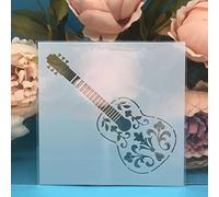 13x13cm Guitar Stencils for Painting On Wood,Reusable Home Decor Stencils, Stencils and DIY Templates for Signs, Crafts, Art