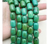 13x18MM 22PCS Large Natural Green Turquoises Barrel Nugget Beads for DIY Jewelry Making MY250202-default