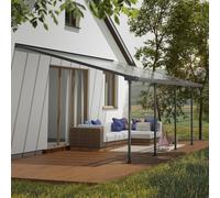 13x20 Palram Canopia Feria Grey Clear Patio Cover