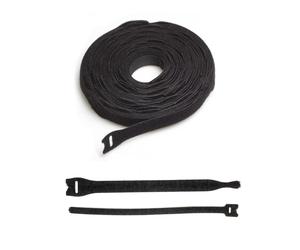 (13x200mm, 100) VELCRO® Brand Cable Ties One Wrap Double Sided Straps Black