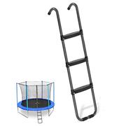 13x38in Trampoline Ladder, 3 Step Non-Slip Heavy Duty Removable Trampoline Steps with Wide Step for Kids