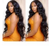 13x4 13x6 Transparent Lace Frontal Wig Body Wave Lace Front Wig 30 32 34 36 Inch 4x4 Closure Wig 360 Human Hair Lace Frontal Wig-4x4 HD Lace Wig-30Inches-180 Density