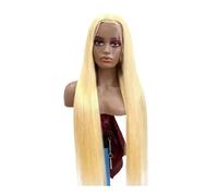 13X4 inch Lace Front Wig Human Hair 150 Density Blonde Straight HD Lace Frontal Wig Pre Plucked Adds Volume(26inch)