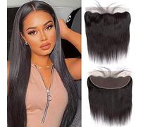 13x4 Straight Ear to Ear Lace Front Free Front Straight Pre Drawn Front Brazilian Human Hair Grade 12A 13x4 Front Closure