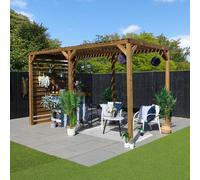 13x7 4.0m x 2.0m Mercia Modern Wooden Pergola - Pressure Treated