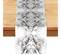 13x72 inches - Head of the beast Printed Linen Table Runner â€“ Ideal for kitchen dining and cozy family gatherings