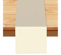 13x72 inches - Lychee White Printed Linen Table Runner â€“ Ideal for kitchen dining and cozy family gatherings