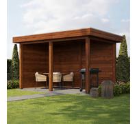 13x8 Lugarde Select Andover Gazebo Treated Brown