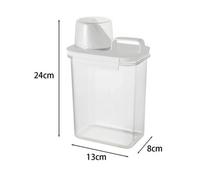 13X8X24Cm 1800Ml Airtight Washing Powder Container Laundry Detergent Powder Storage Box Dispenser