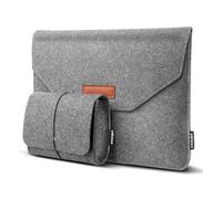 14.1" 14.2" 14.6" Felt Laptop Bag Protective Light Weight Business Carrying Envelope Sleeve Case, Compatible with Asus Dell Thinkpad Notebook Chromebook Ultrabook, Apple MacBook Pro (Light Grey, 14")