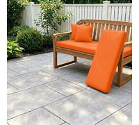 14×14 inch Bench Cushion,Waterproof & Fade Resistant Patio Seat Pad for 2-Seater Wicker Teak Sofa, Swing,Indoor/Outdoor Furniture,Soft Thick Replacement Cushion