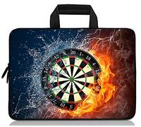 14 15 15.4 15.6 inch Laptop Handle Bag Computer Protect Case Pouch Holder Notebook Sleeve Neoprene Cover Soft Carrying Travel Case for Dell Lenovo Toshiba HP Chromebook ASUS Acer(Dart Fire)