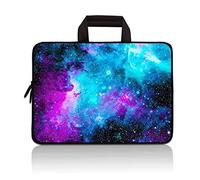14 15 15.4 15.6 inch Laptop Handle Bag Computer Protect Case Pouch Holder Notebook Sleeve Neoprene Cover Soft Carrying Travel Case for Dell Lenovo Toshiba HP Chromebook ASUS Acer (Galaxy)
