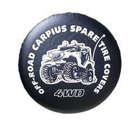 14" 15" 16" 17" 4WD PVC Leather Spare Wheel Tire Cover For Case Bag Protector For Travel Trailer Car Tire Cover For Spare Tyre With Camera Hole Funny Trailers Small Cars