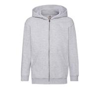(14-15, Heather Grey) Fruit Of The Loom Childrens/Kids Unisex Hooded Sweatshirt Jacket