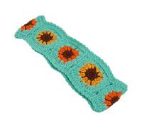 14-15 Inches Sunflower Pattern Cover Cute Crochet Steering Cover Soft And Skin-friendly Material Steering Wheel Protector(Type 2)