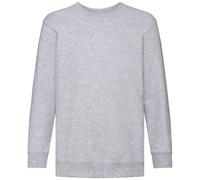 (14-15 Years, Heather Grey) Fruit of the Loom Kids/Childrens Classic Drop Shoulder Sweatshirt